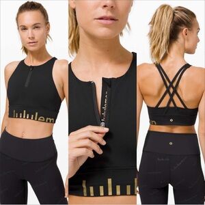 Lululemon Energy Bra High Neck Long Line Zip Special Edition *B/C Cup